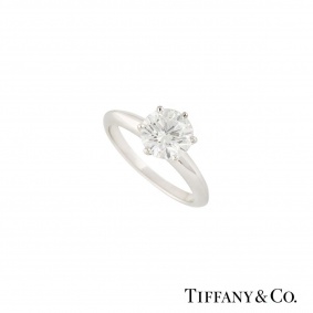 Tiffany & Co. Platinum Setting Band Diamond Ring 1.50ct H/VVS2 Tiffany & Co. Platinum Setting Band Diamond Ring 1.50ct H/VVS2